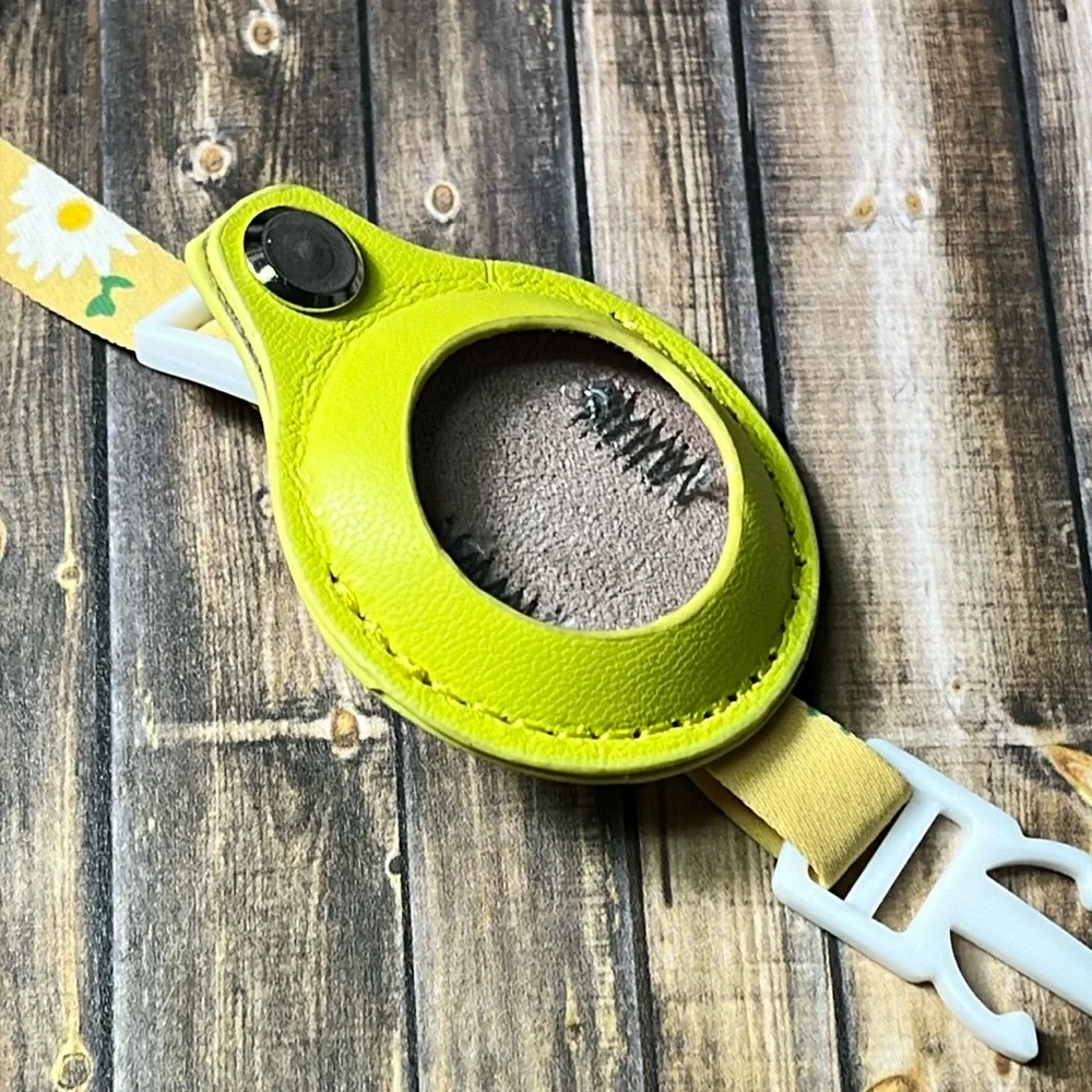 5for$10 Adjustable Cat Collar Floral Daisy Cloth Collar AirTag Yellow Collar